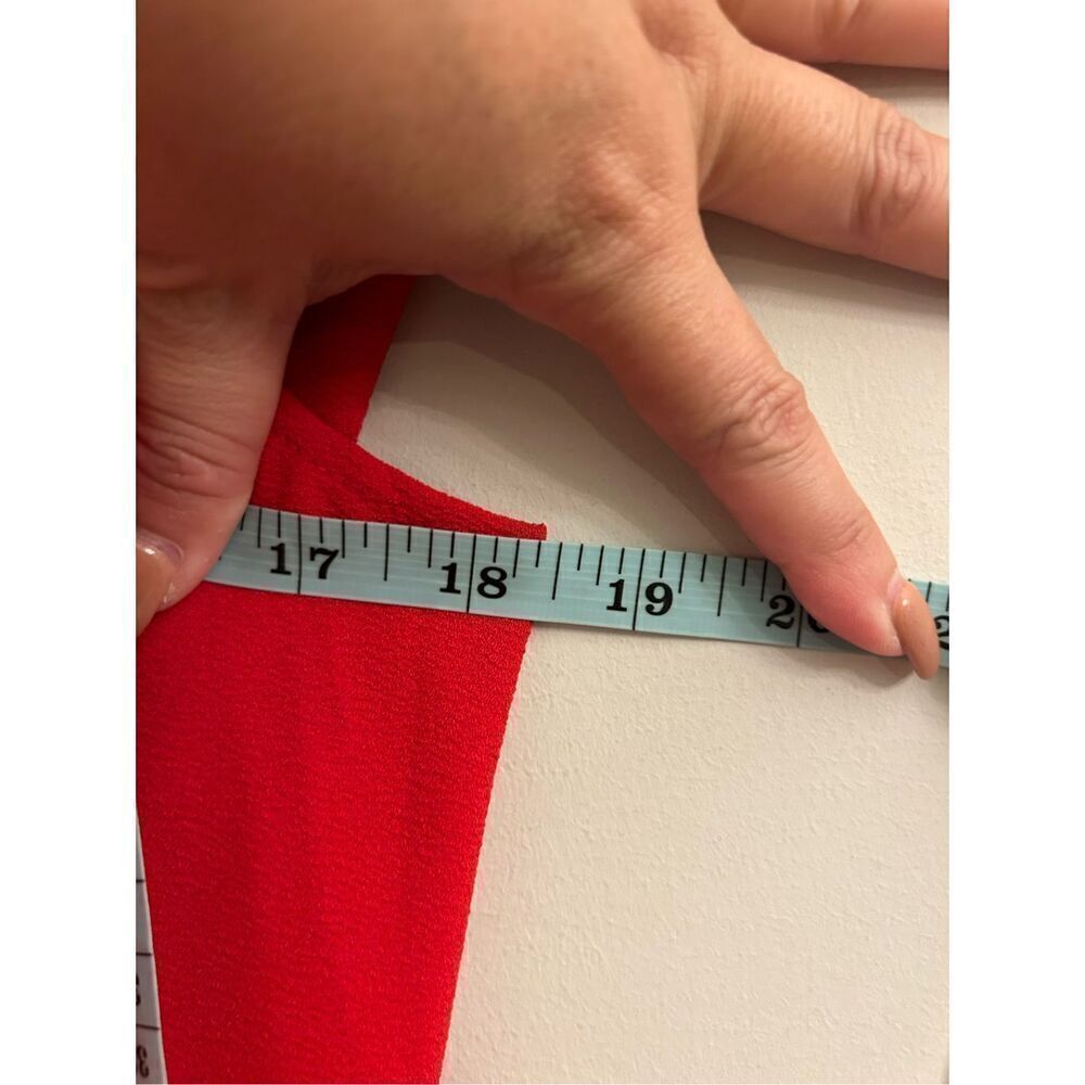 Felicity & Coco Red Shift Dress Flutter Sleeves C… - image 6